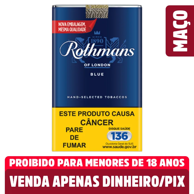 Cigarro Rothmans Of London Maço Core Blue Souza Cruz 20 Unidades