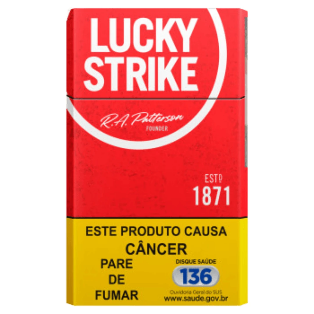Cigarro Lucky Strike Patterson Box Red Souza Cruz 20 Unidades