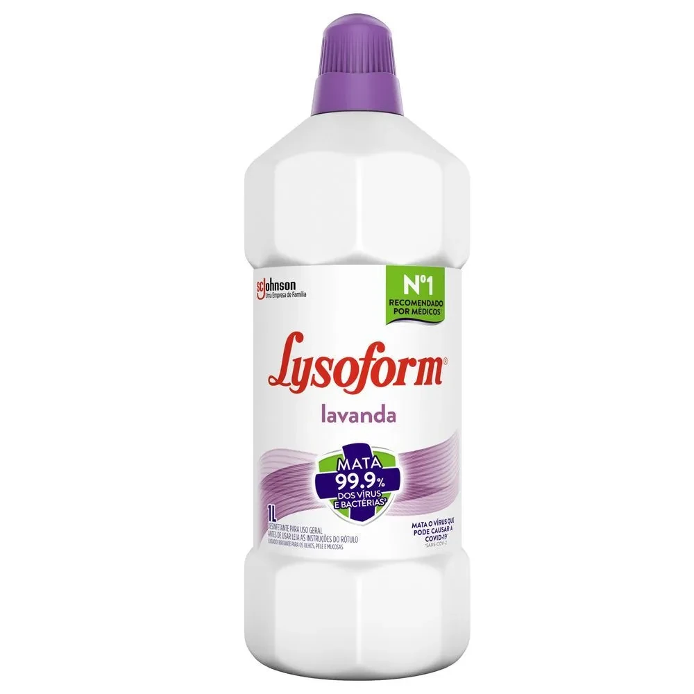 Desinfetante Uso Geral Lavanda Lysoform Frasco 1L
