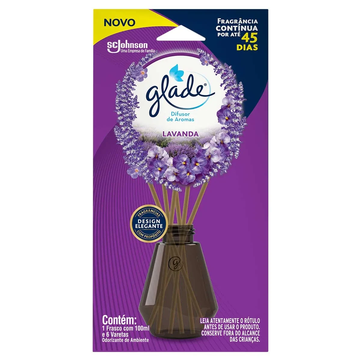 Odorizador Ambiente Essencia Lavanda Glade Frasco 100ml