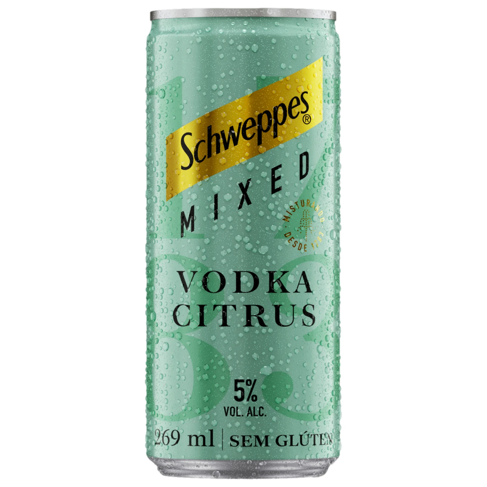 Gin Tônica Mixed Vodka Citrus Schweppes Lata 269ml