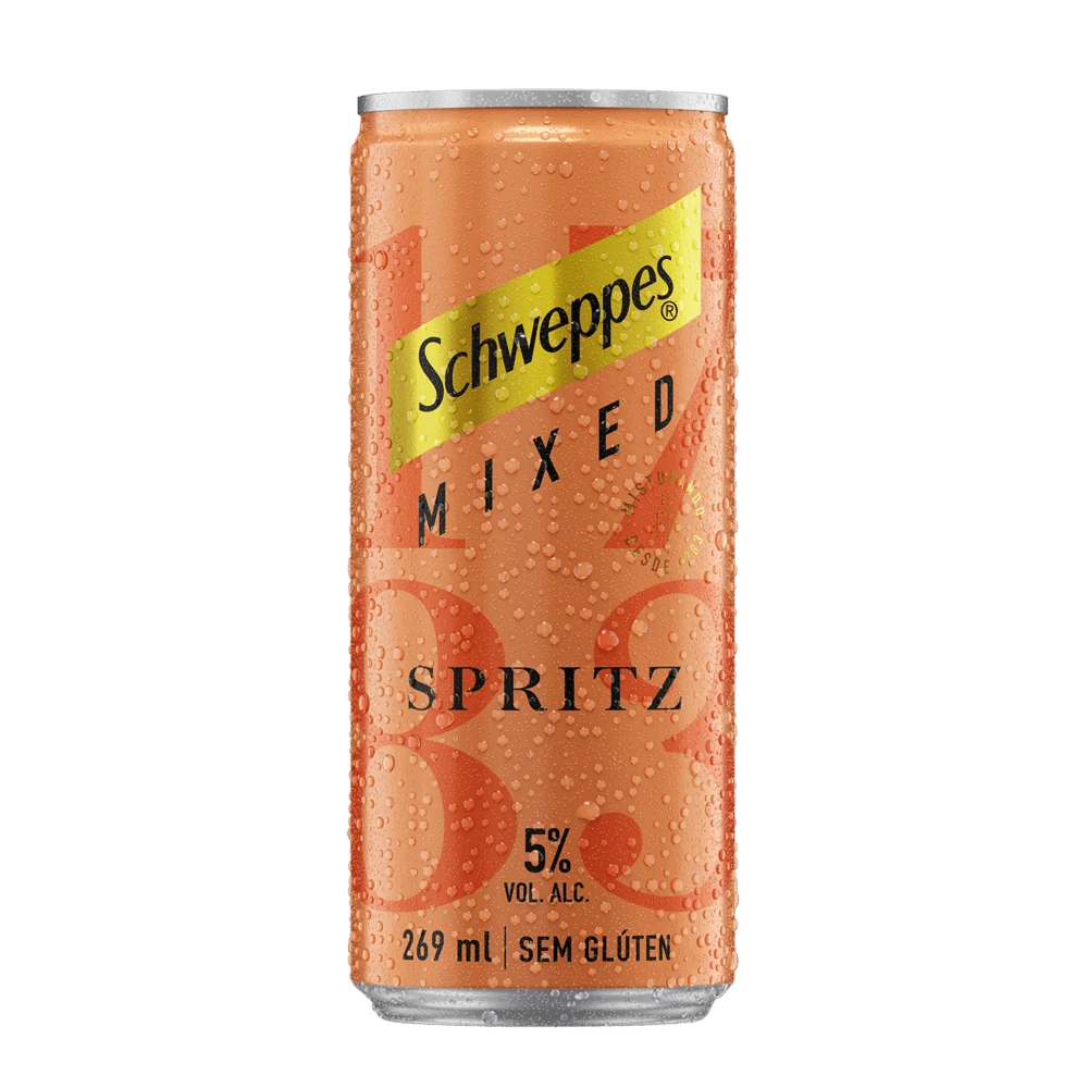 Gin Tônica Mixed Vodka Spritz Schweppes Lata 269ml
