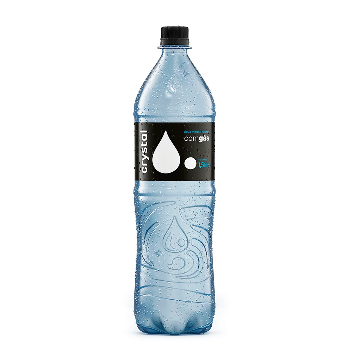 Água Mineral com Gas Crystal Garrafa 1,5L
