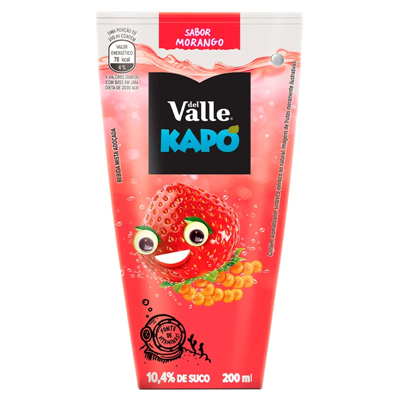 Bebida Mista Kapo Morango Del Valle Caixinha 200ml