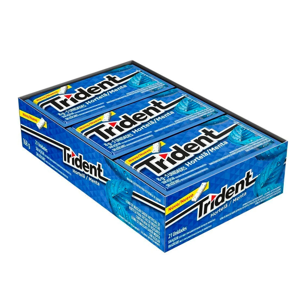 Goma Mascar Hortela Trident 8g