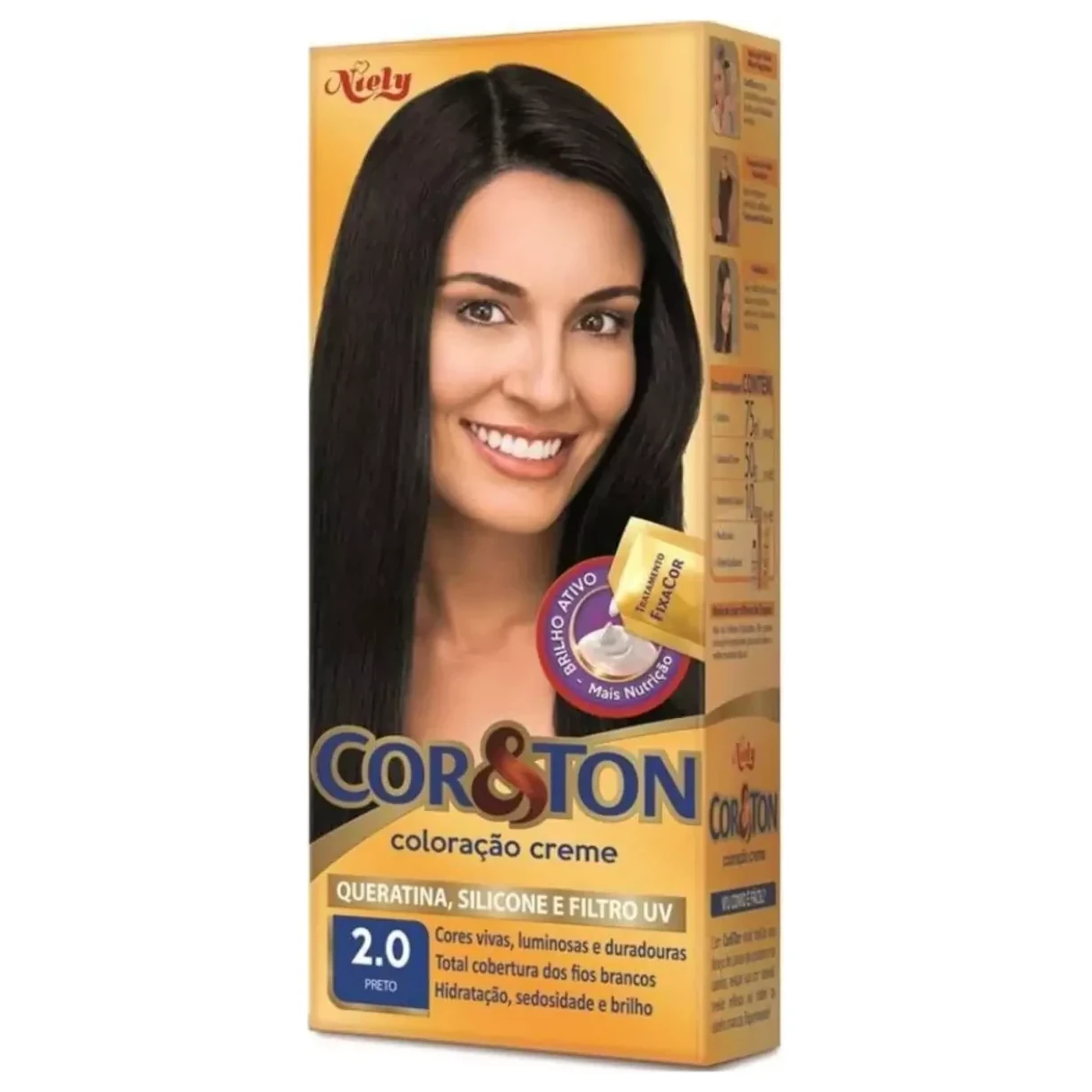 Tintura Cabelo 2.0 Preto Cor&ton