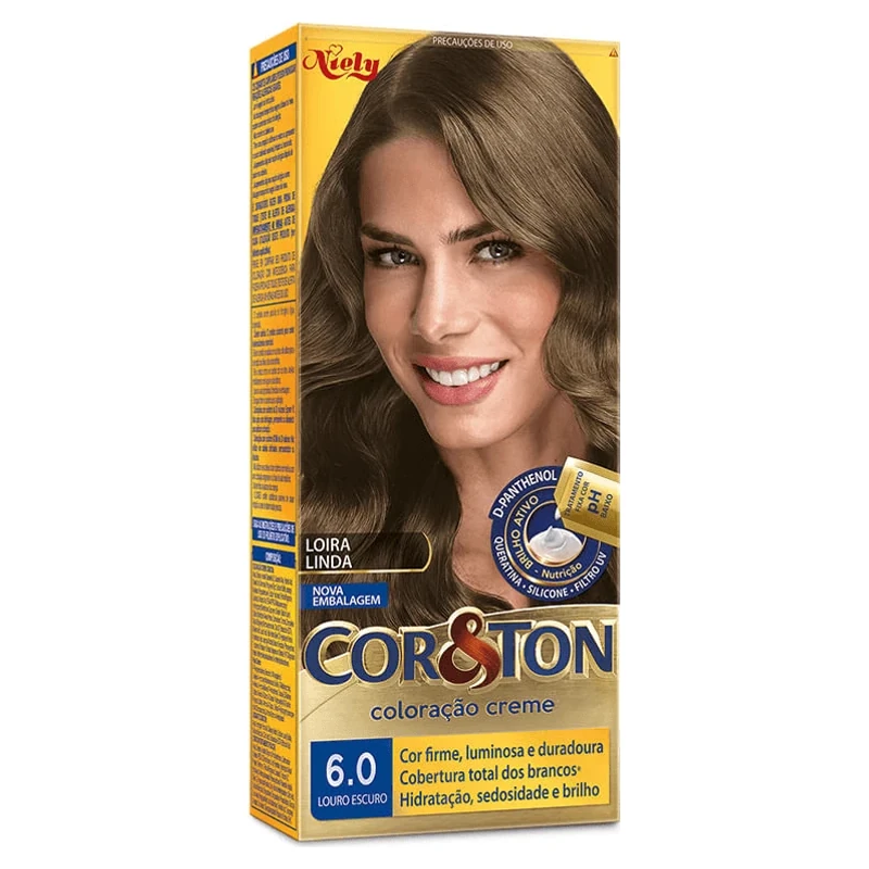 Tintura Cabelo 6.0 Louro Escuro Cor&ton