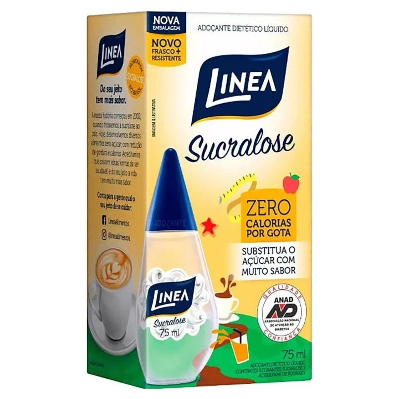 Adocante Líquido Sucralose Linea Frasco 75ml