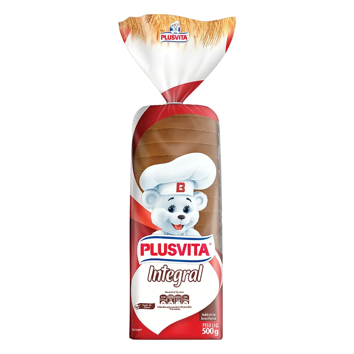 Pão Forma Integral PLUS Vita Pacote 500g