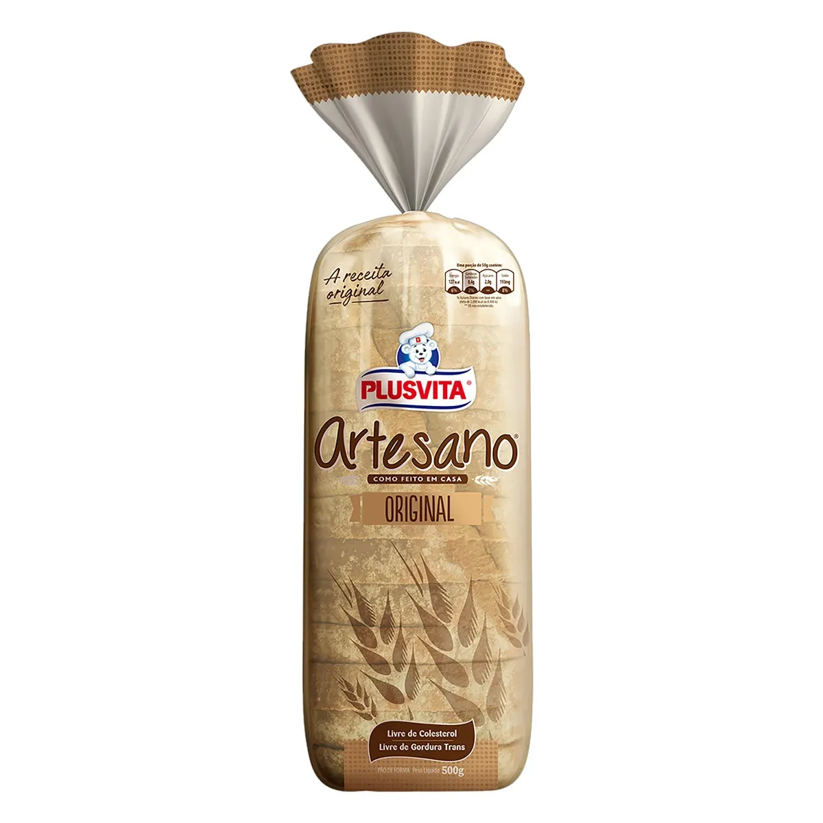 Pão Forma Artesano Original PLUS Vita Pacote 500g