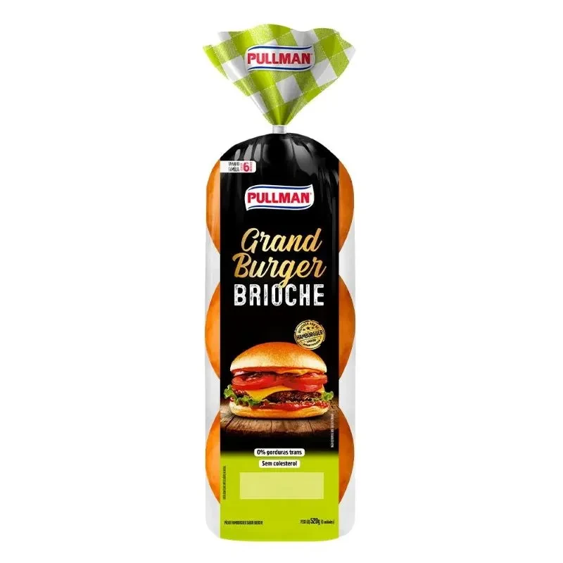 Pão Hambúrguer Grande Burger Brioche PLUS Vita Pacote 520g