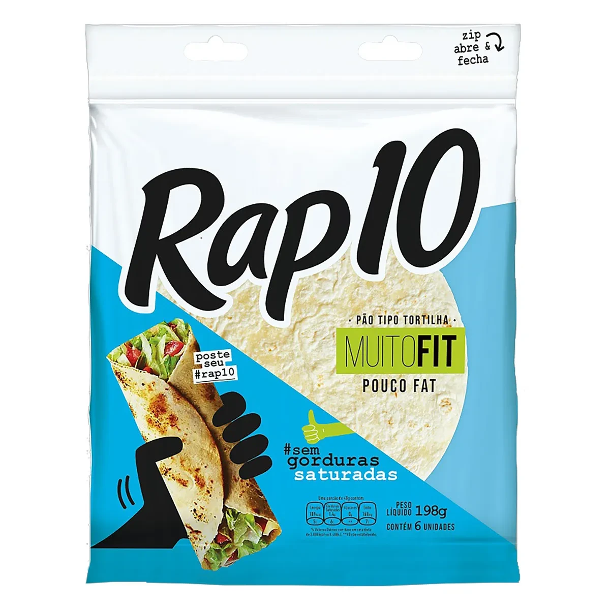 Pão Rap 10 FIT LIGHT Pullman Pacote 330g