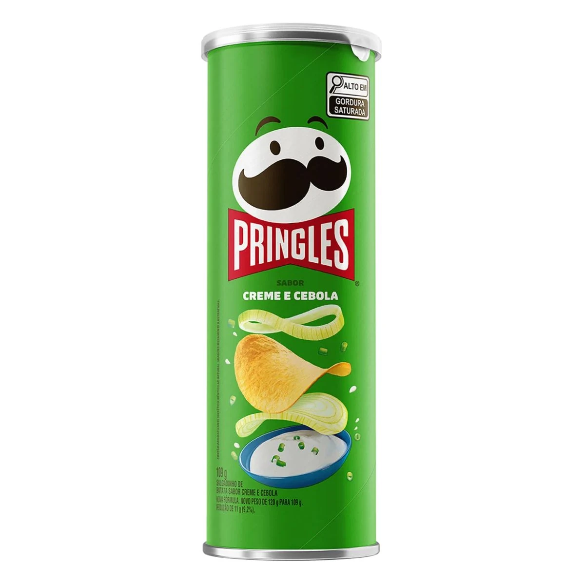 Batata Frita Importado Creme E Cebola Pringles Tubo 105g