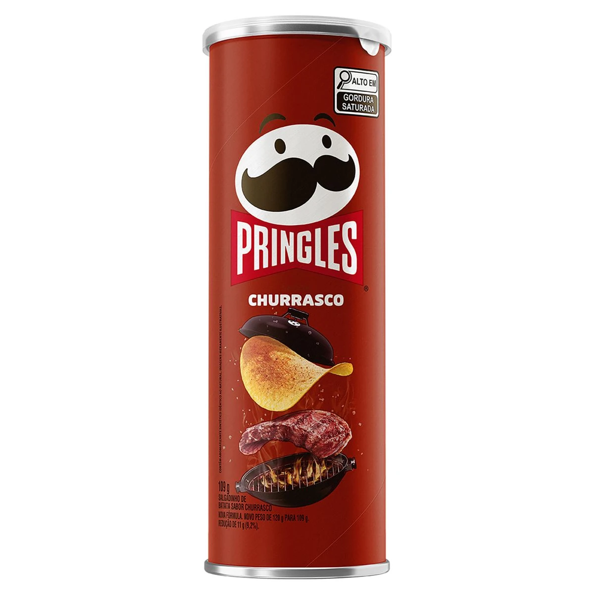Batata Frita Importado Churrasco Pringles Tubo 105g