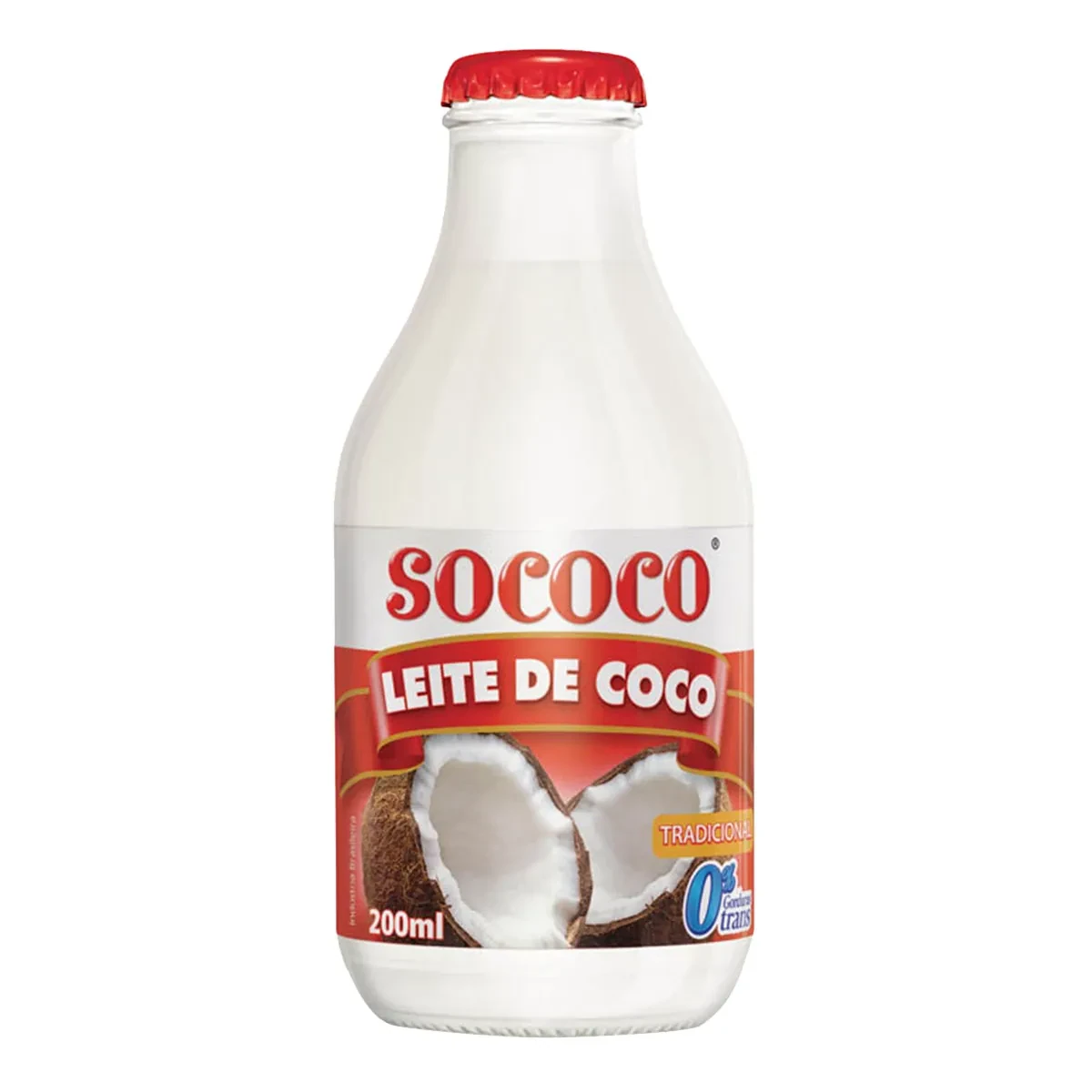 Leite de Coco Tradicional Sococo Vidro 200ml