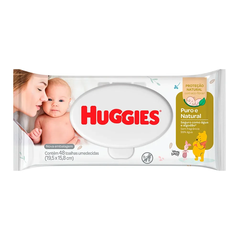 Lenço Umedecido Recem Nascido Huggies Pacote 48 Unidades