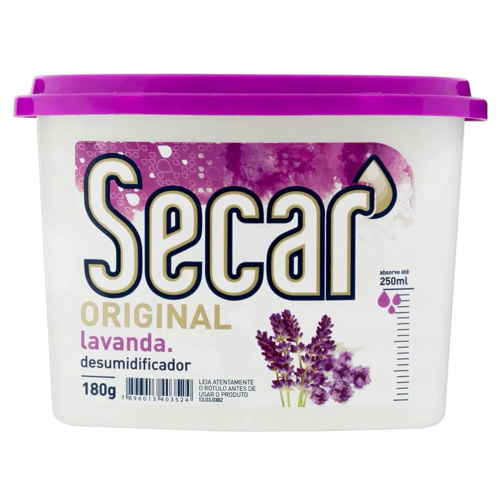 Desumidificador de Ambientes Lavanda Secar 180g