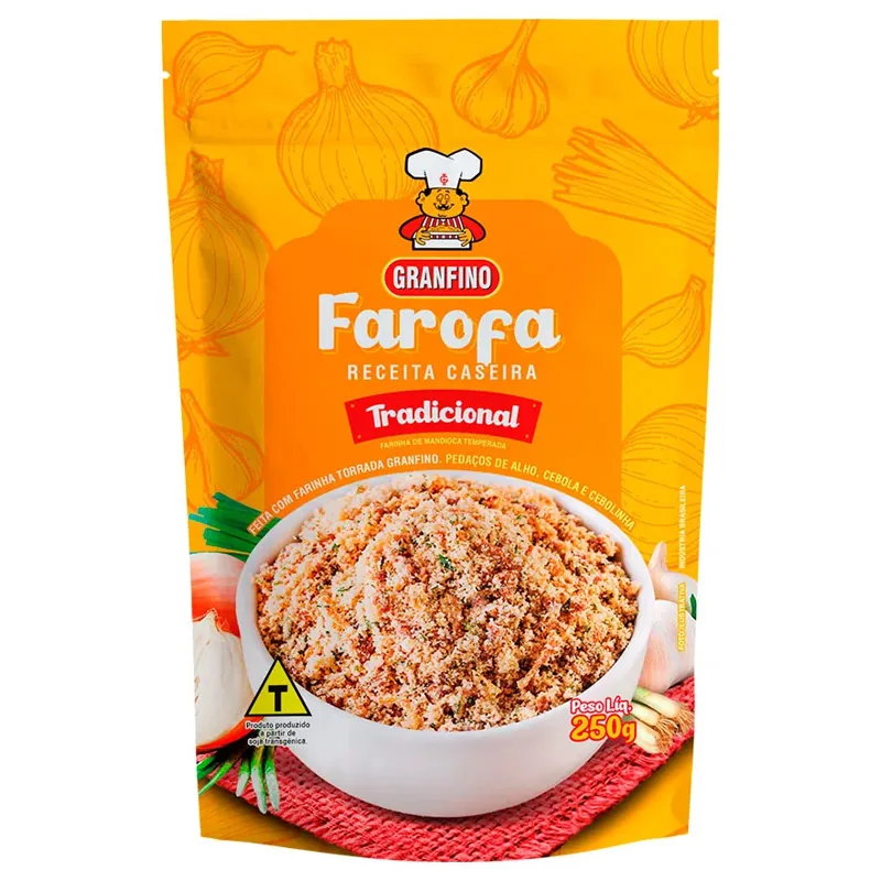 Farofa Pronta Tradicional Granfino Pacote 250g