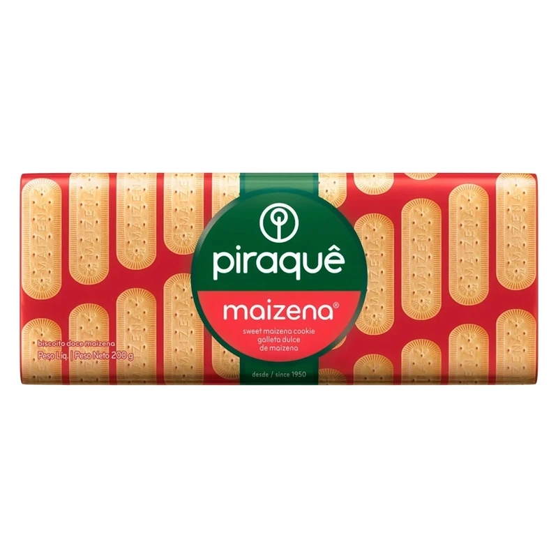 Biscoito Maizena Tradicional Piraque Pacote 175g