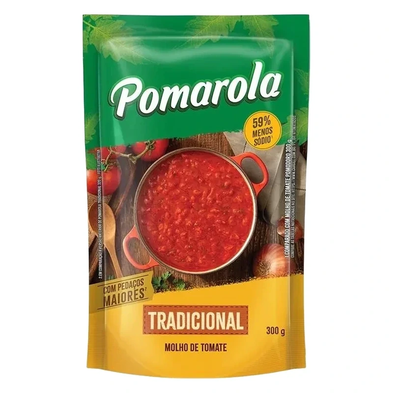 Molho Tomate Tradicional Pomarola Sache 300g