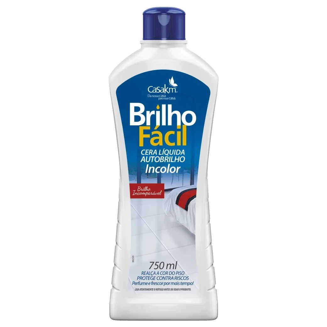 Cera Líquida Incolor Brilho Facil Squeeze 750ml