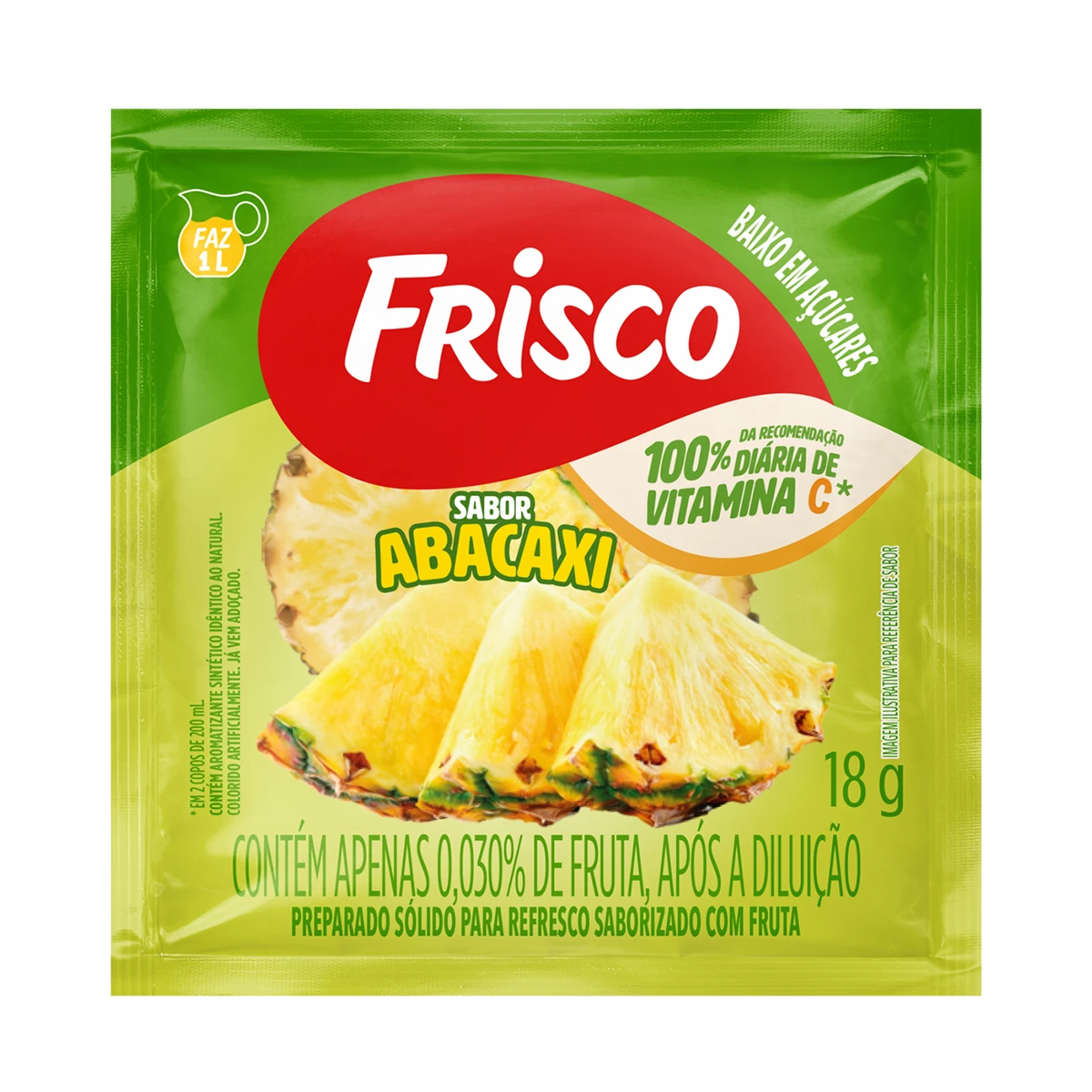 Refresco Abacaxi Frisco Envelope 18g