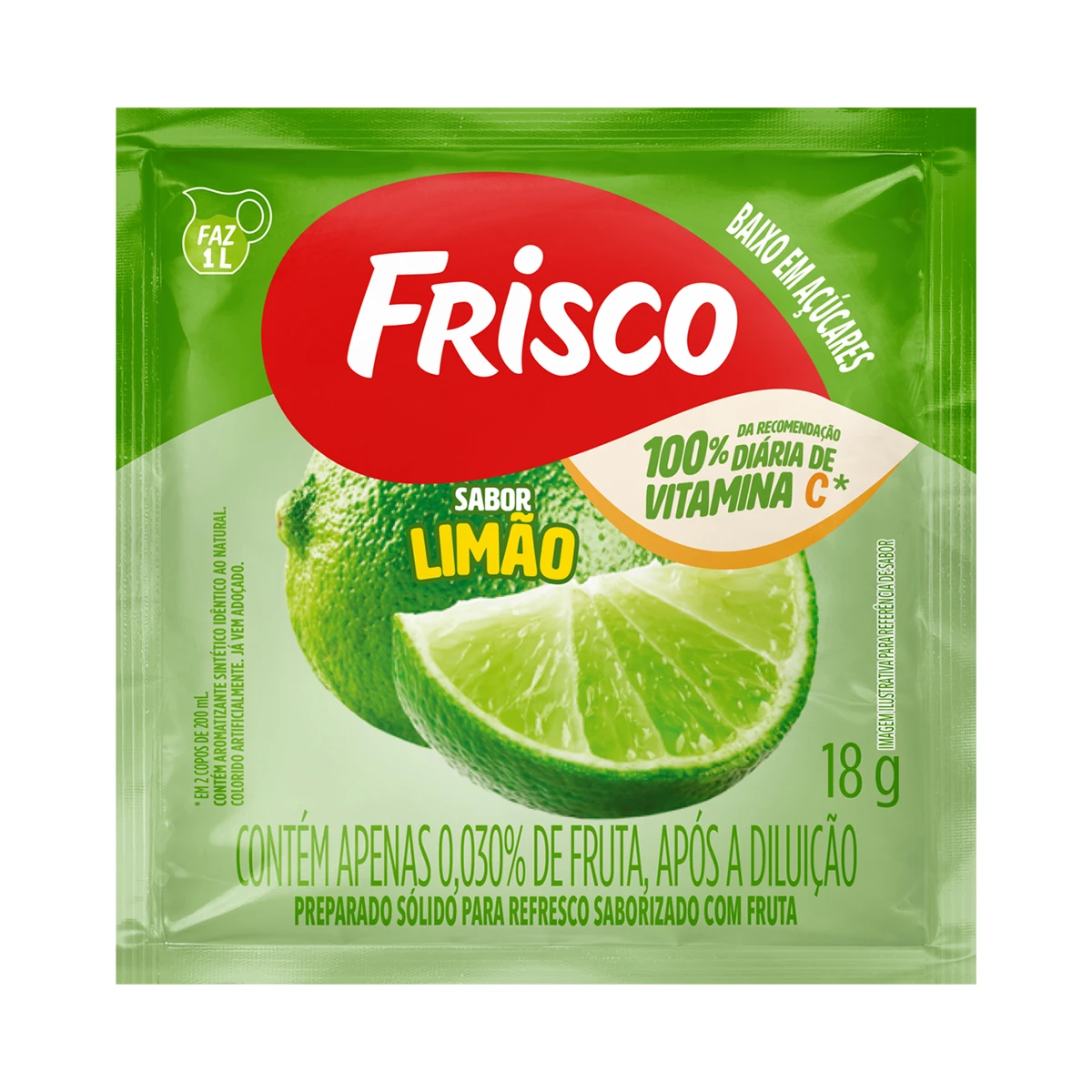 Refresco Limão Frisco Envelope 18g
