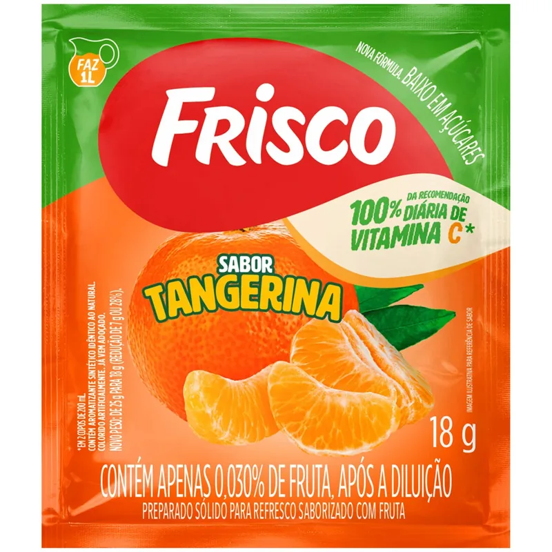 Refresco Tangerina Frisco Envelope 18g