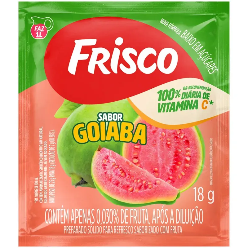 Refresco Goiaba Frisco Envelope 18g