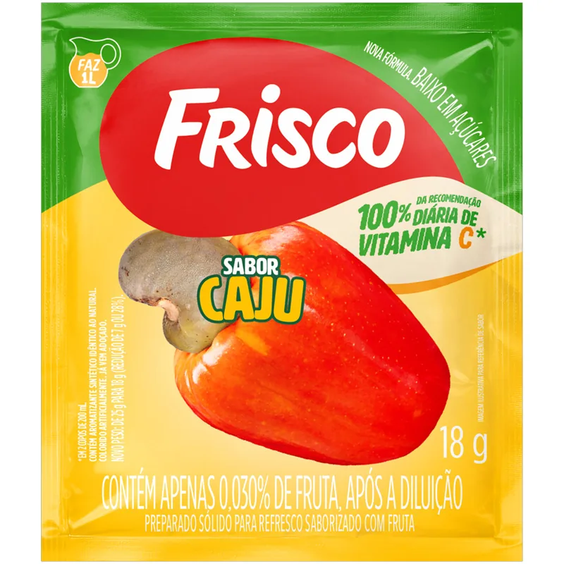Refresco Caju Frisco Envelope 18g