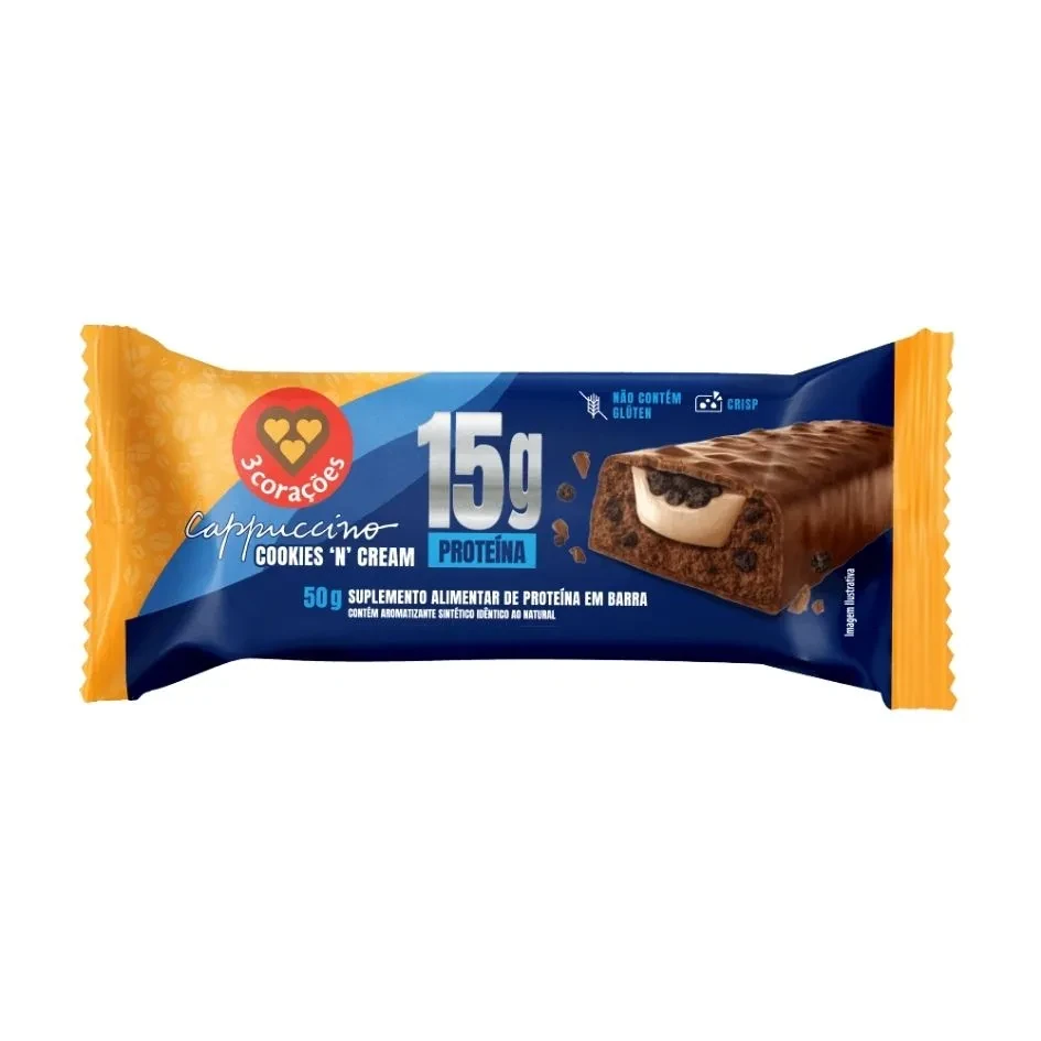 Barra Proteina Cookies Tres Coracoes 50g