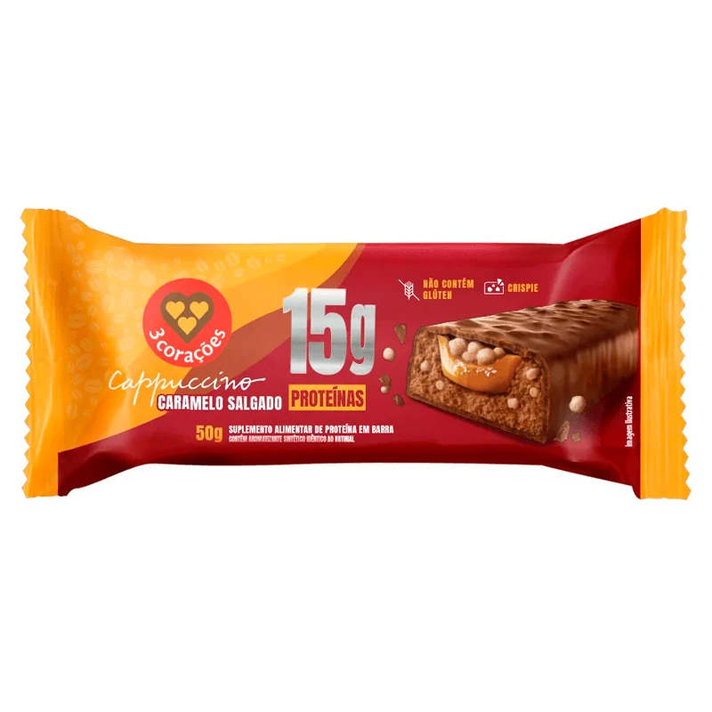 Barra Proteina Caramelo Salgado Tres Coracoes 50g
