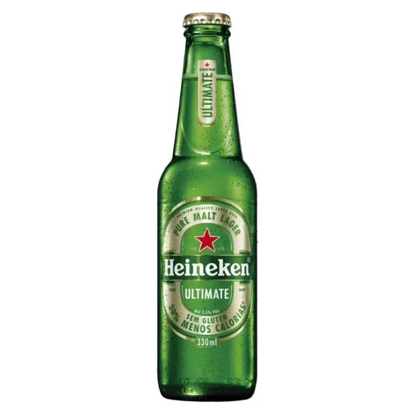 Cerveja Lager Ultimate Heineken Long Neck 330ml