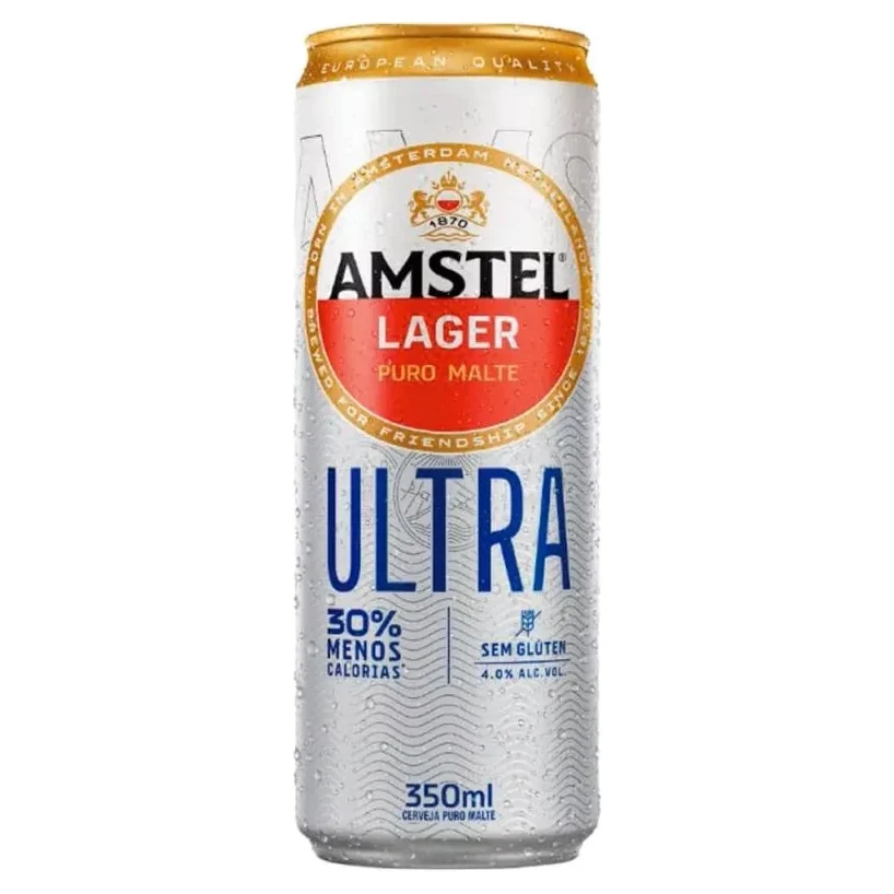 Cerveja Puro Malte Ultra Amstel Long Neck 330ml