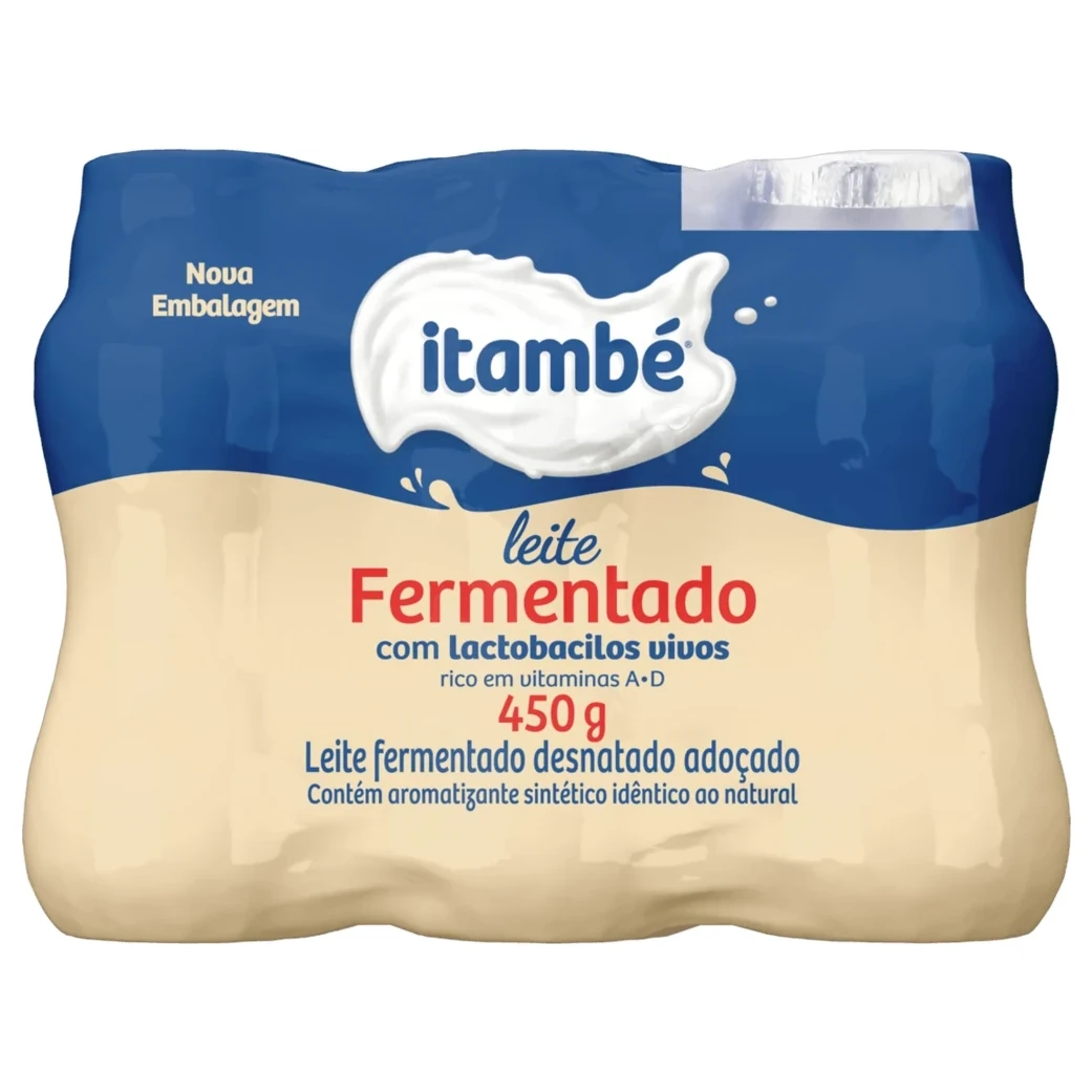 Leite Fermentado Adocado Baunilha Itambe Frasco 450g