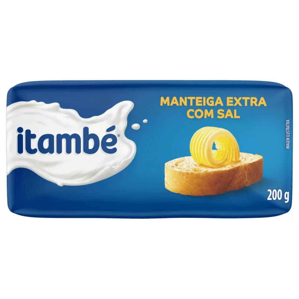Manteiga Extra com Sal Itambe Tablete 200g