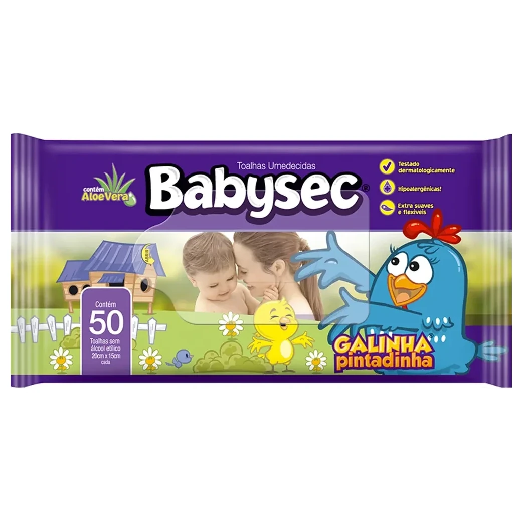 Lenço Umedecido Infantil Ultra Fresh Babysec Pacote 48 Unidades