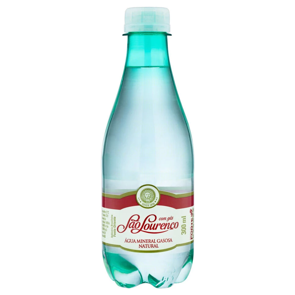 Água Mineral com Gas Sao Lourenco Garrafa 300ml