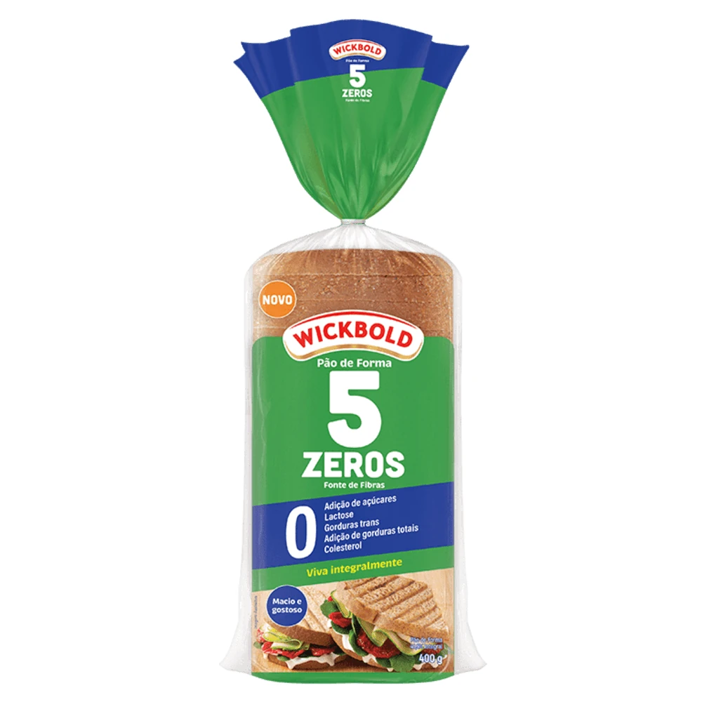 Pão Forma Integral 5 Zeros Wickbold Pacote 400g