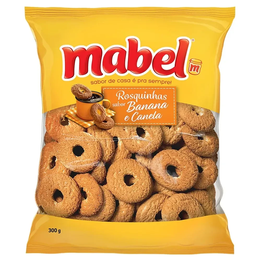 Rosquinha Doce Banana Canela Mabel Pacote 300g