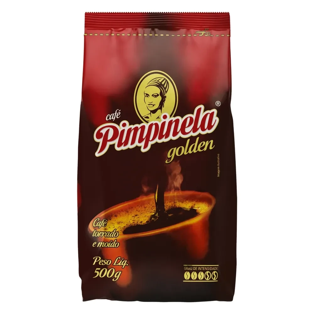 Café Torrado Moido Almofada Tradicional Pimpinela Golden Pacote 500g