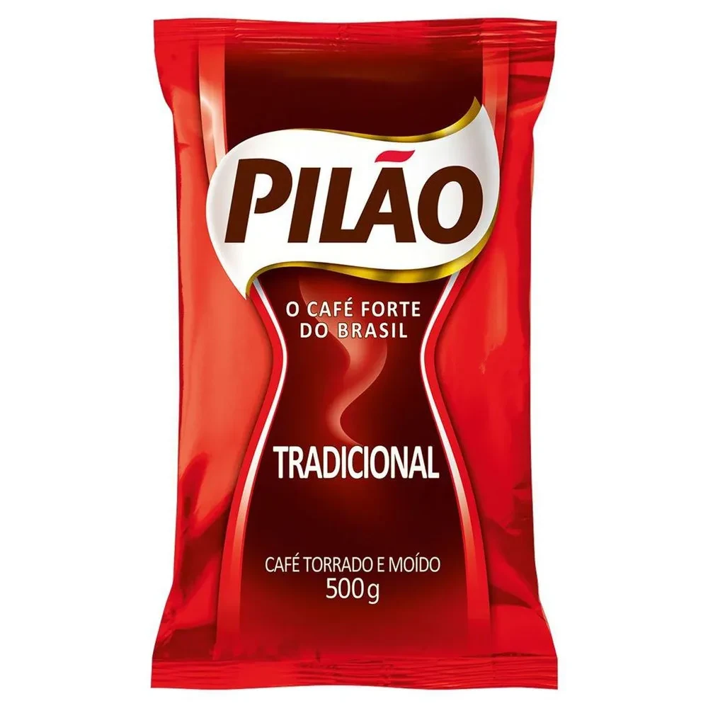 Café Torrado Moido Almofada Tradicional Pilao Pacote 500g
