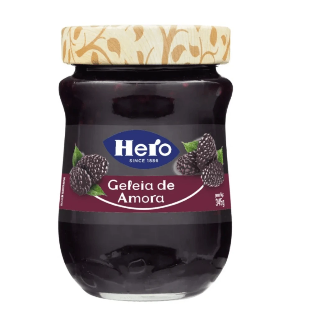 Geleia de Fruta Amora Hero Vidro 345g