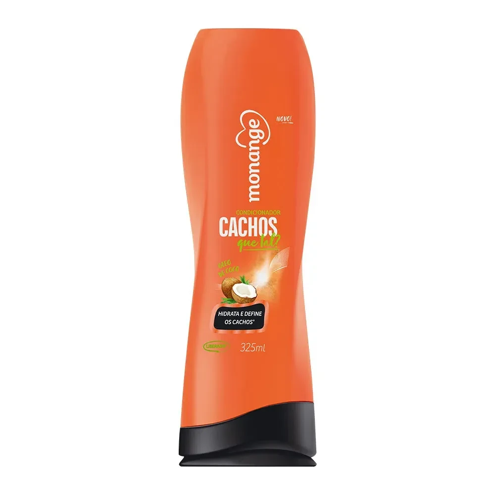 Condicionador Cachos Monange Frasco 325ml