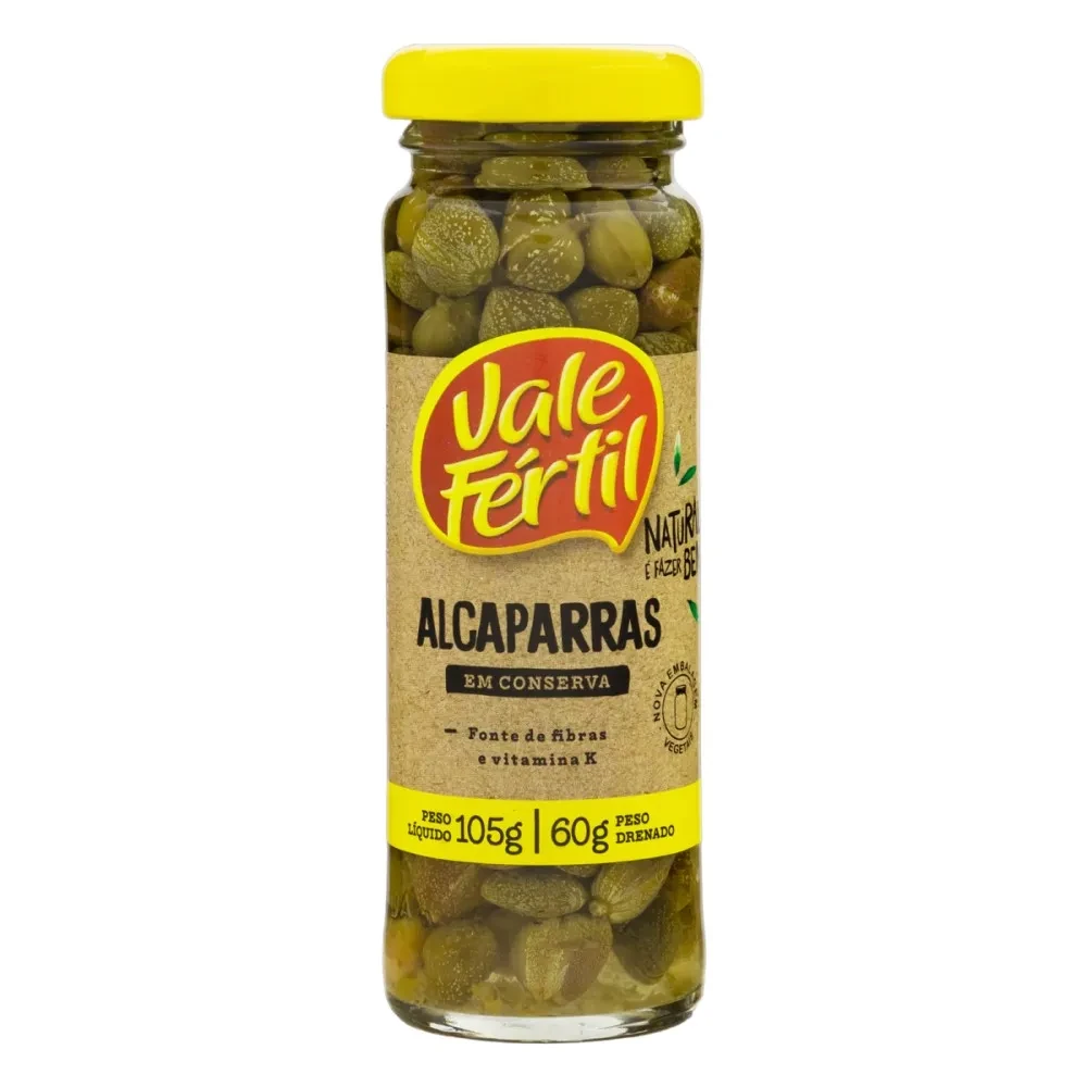 Alcaparra Conserva Vale Fertil Vidro 60g