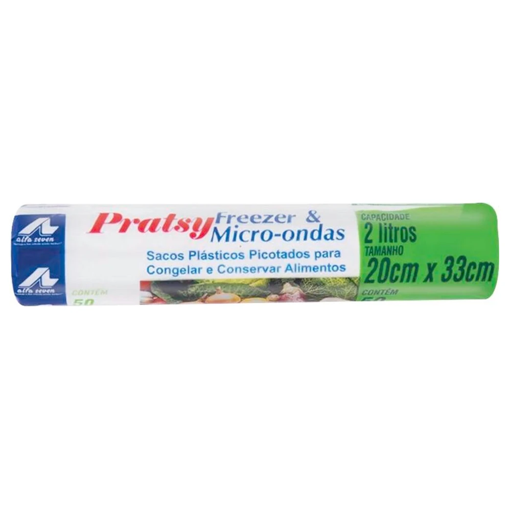 Saco Freezer 20x33cm Pratsy 2kg