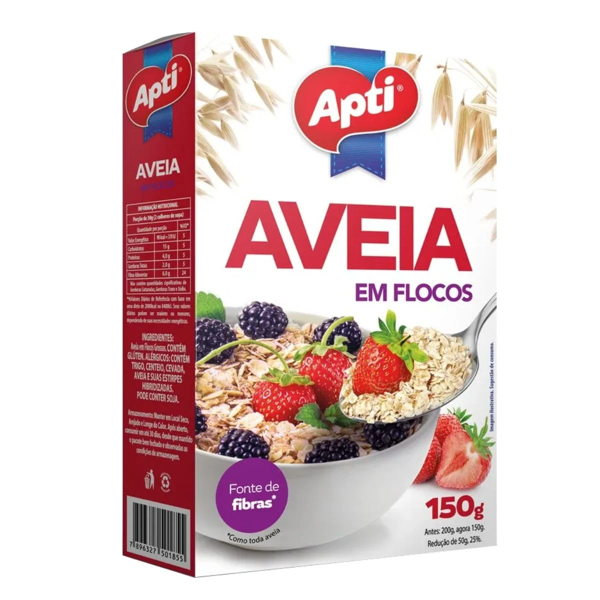 Aveia em Flocos Apti Caixa 150g