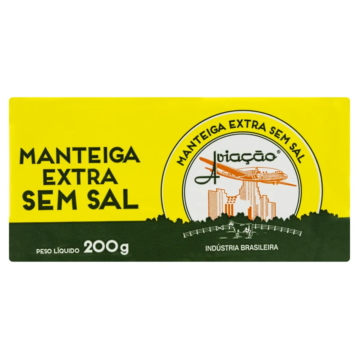 Manteiga sem Sal Aviacao Tablete 200g