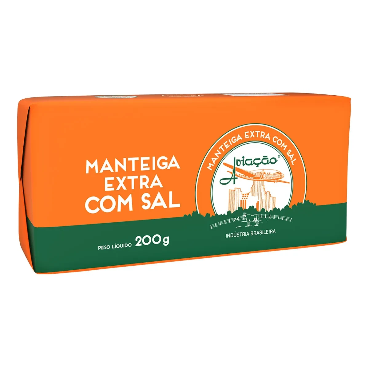 Manteiga com Sal Aviacao Tablete 200g