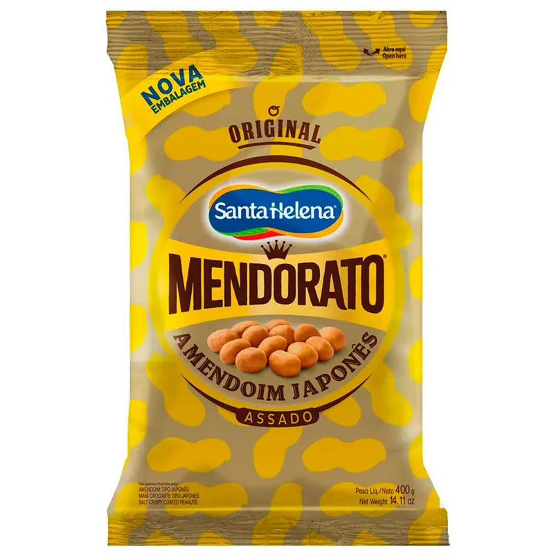 Amendoim Crocante Japones Mendorato Pacote 400g